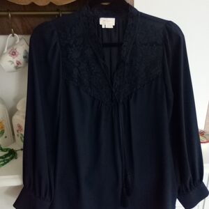 Kate Spade Black Lace Blouse